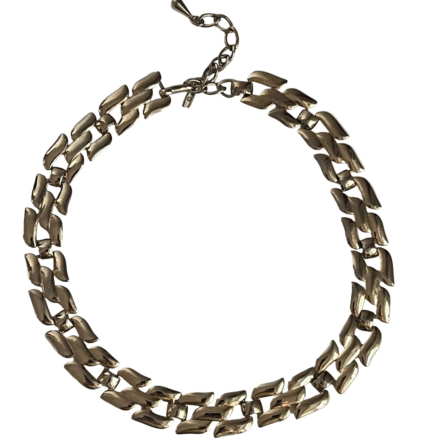 Vintage Monet necklace collar gold tone 1950's