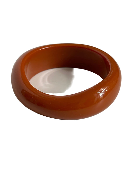 Vintage bracelet chunky plastic burnt orange 1970’s