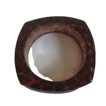 Vintage bracelet lucite chunky animal print
